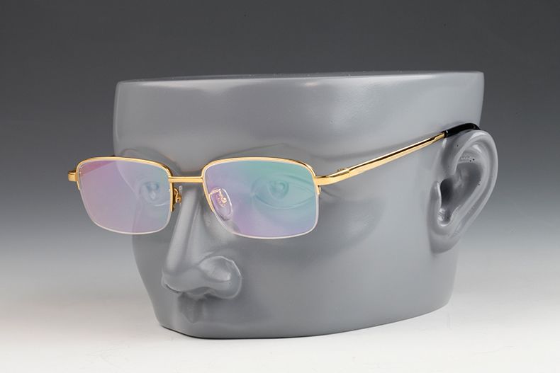 Descubrir Lamer esposa Marcos de lentes de titanio TR90 flexibles Gafas sin montura gafas unisex  Rx Lentes de lectura Metal Alto Deluxe Rectangular