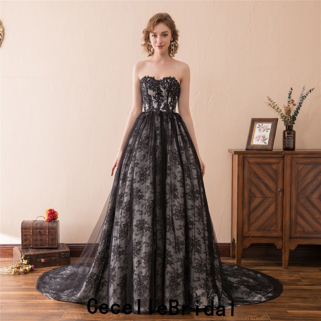 Hochzeitskleider Vintage Schwarz : Vintage Spitze Schwarz ...