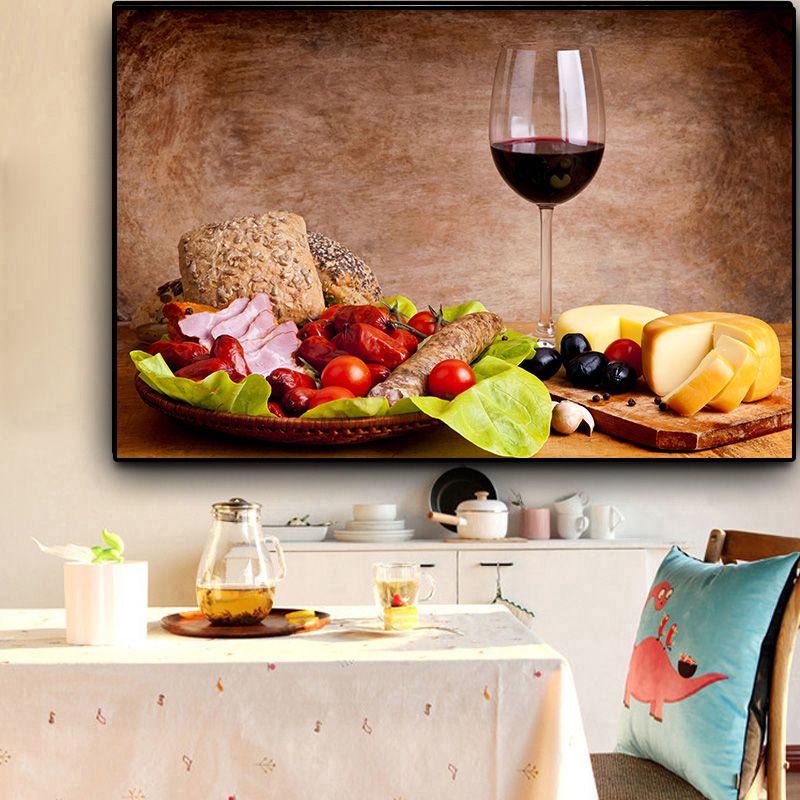 2020 Vegetables Fruit Red Wine Kitchen Food Canvas Painting Wall Art Pictures Wall Art For Living Room Home Decor No Frame From Mansheng 1 21 Dhgate Com
