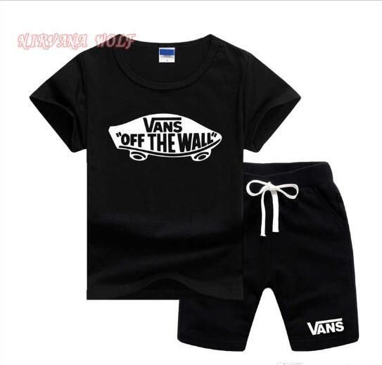 Toddler Boy Summer Clothes Cotton Boys Outfits Short Sleeve T-Shirt Short Pants Size 2-7T