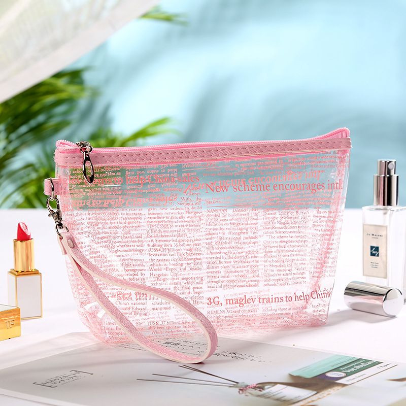 Organizador de Viajes Bolsa de Maquillajee Bolso de la Manera de Las Nuevas Mujeres Bolso Cosm/ético del Organizador Bolsos Transparentes de PVC