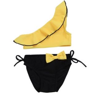 # 1 Ruffles Bow Girl Swimsuit
