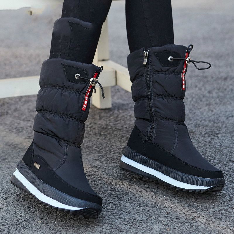 waterproof slip on snow boots