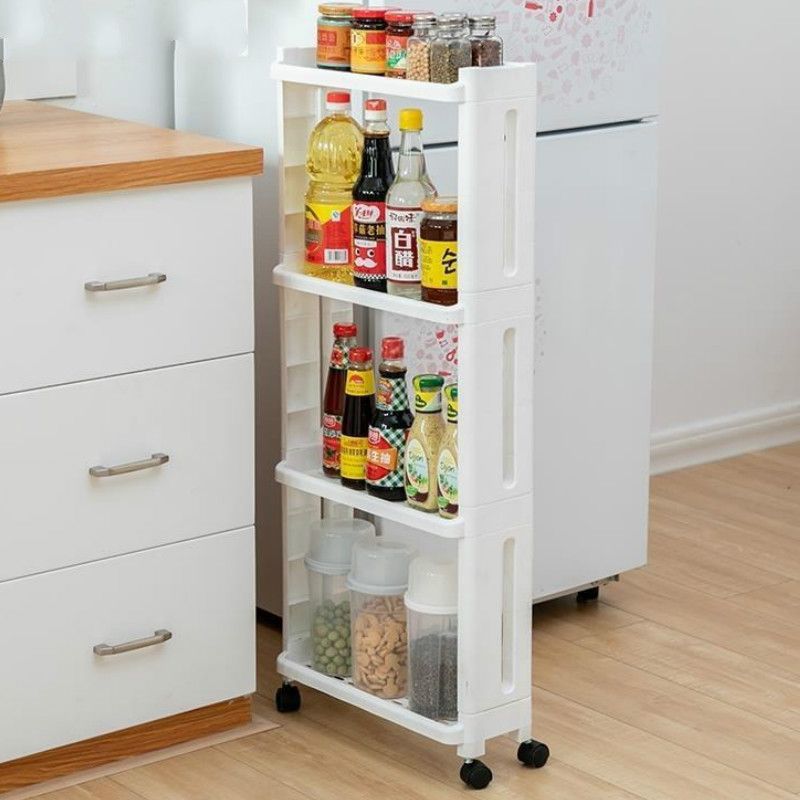 2020 Simple Kitchen Shelf Floor Multi Layer Narrow Section 20cm Slit Seam Storage Refrigerator Cabinet Narrow Floor Type Lb52303 From Serlima 56 27 Dhgate Com