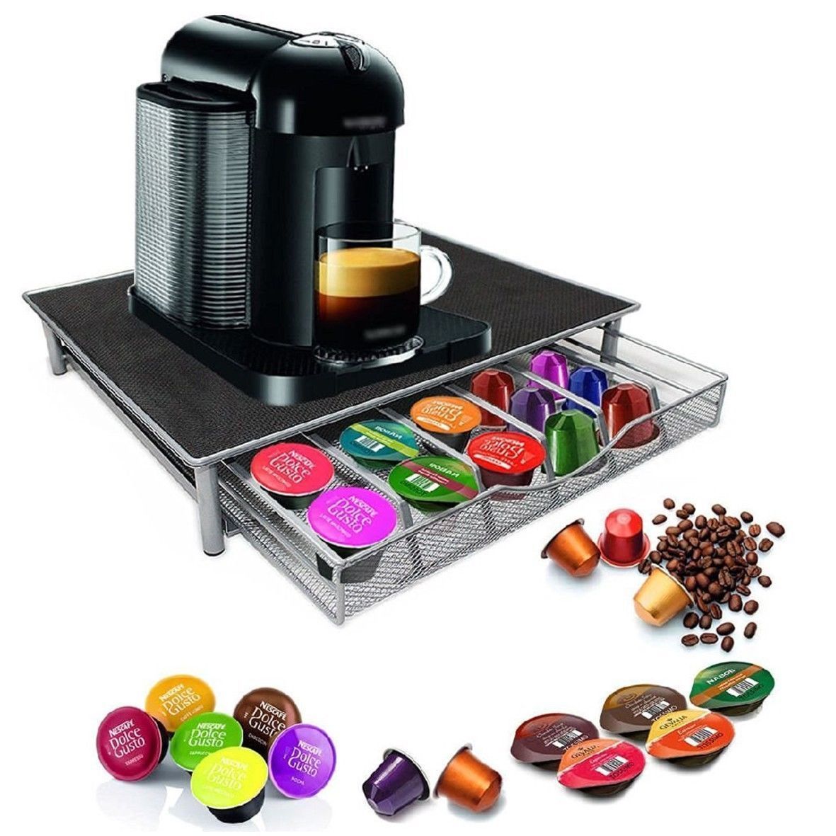 Compra MAQUINA DE CAFÉ STAND CÁPSULA TAP ALMACENAMIENTO TENEDOR NESPRESSO DOLCE  GUSTO Barato | Entrega Rápida Y Calidad | Es.Dhgate