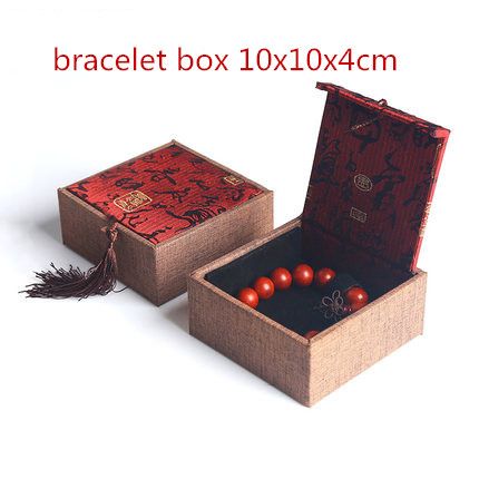 red 10x10x4 cm bracelet box
