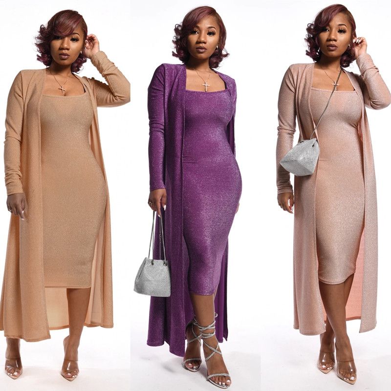 dress and cardigan set