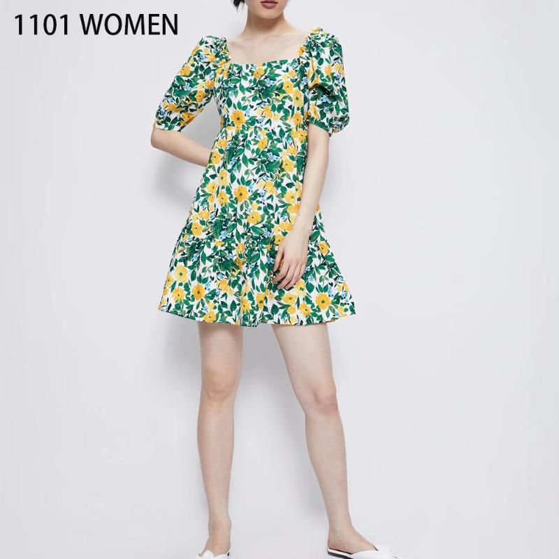 colourful floral dress