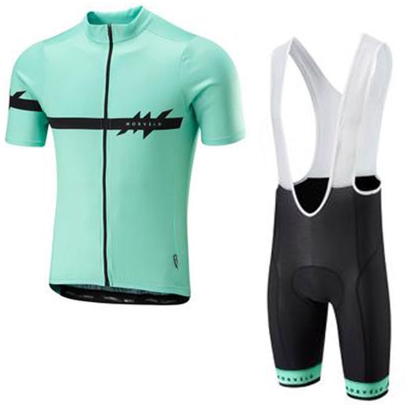 mens cycling jersey and bib shorts set