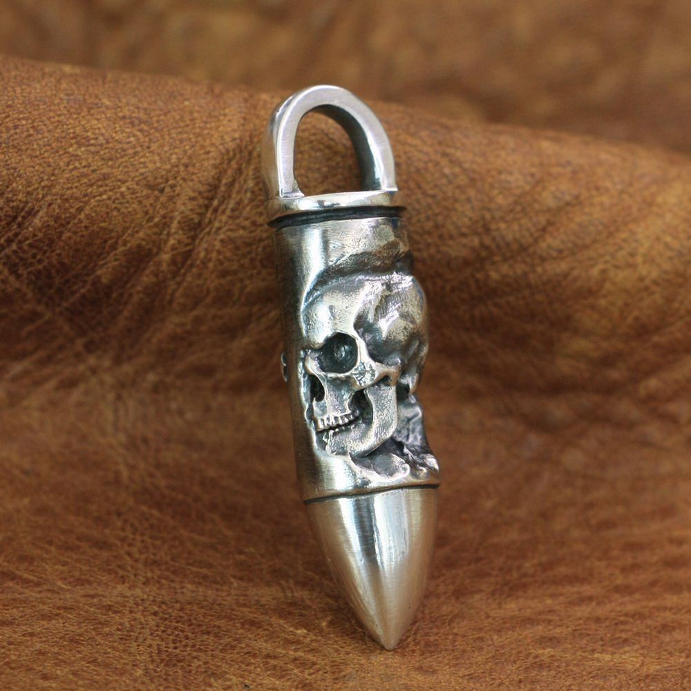 Bullet Charme Pendentif Argent Sterling .925.