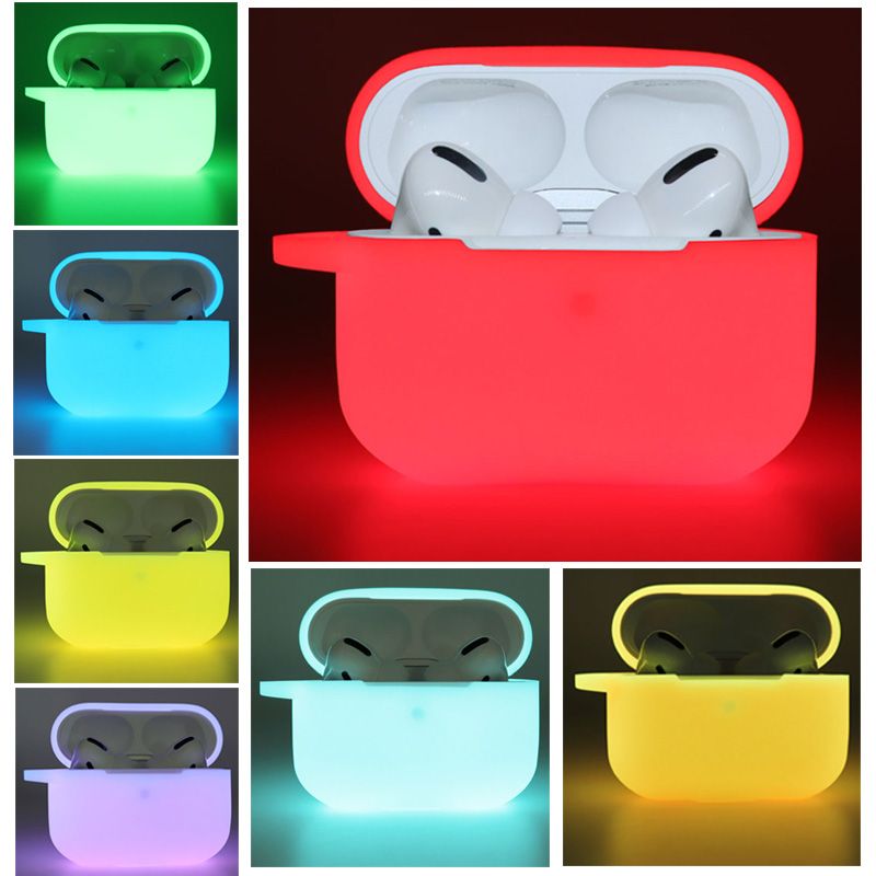 2021 Luminous Silicone Case For AirPods Pro Case Wireless Bluetooth