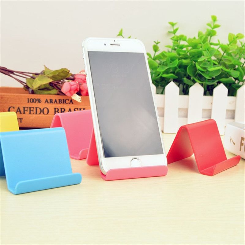 Mini Home Office Supplies Portable Fixed Mobile Phone Desktop Stand,1pc Plastic Home Office Supplies Mobile Phone Desktop Stand 6×4.5cm 