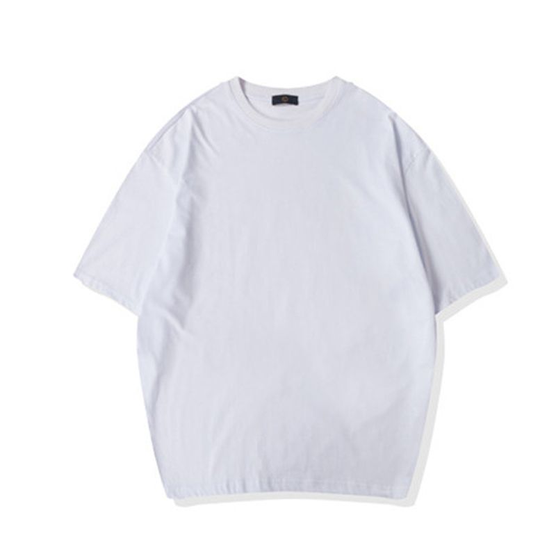 Plain Vintage Oversize T Shirt White Unisex Blank Cotton Street T 