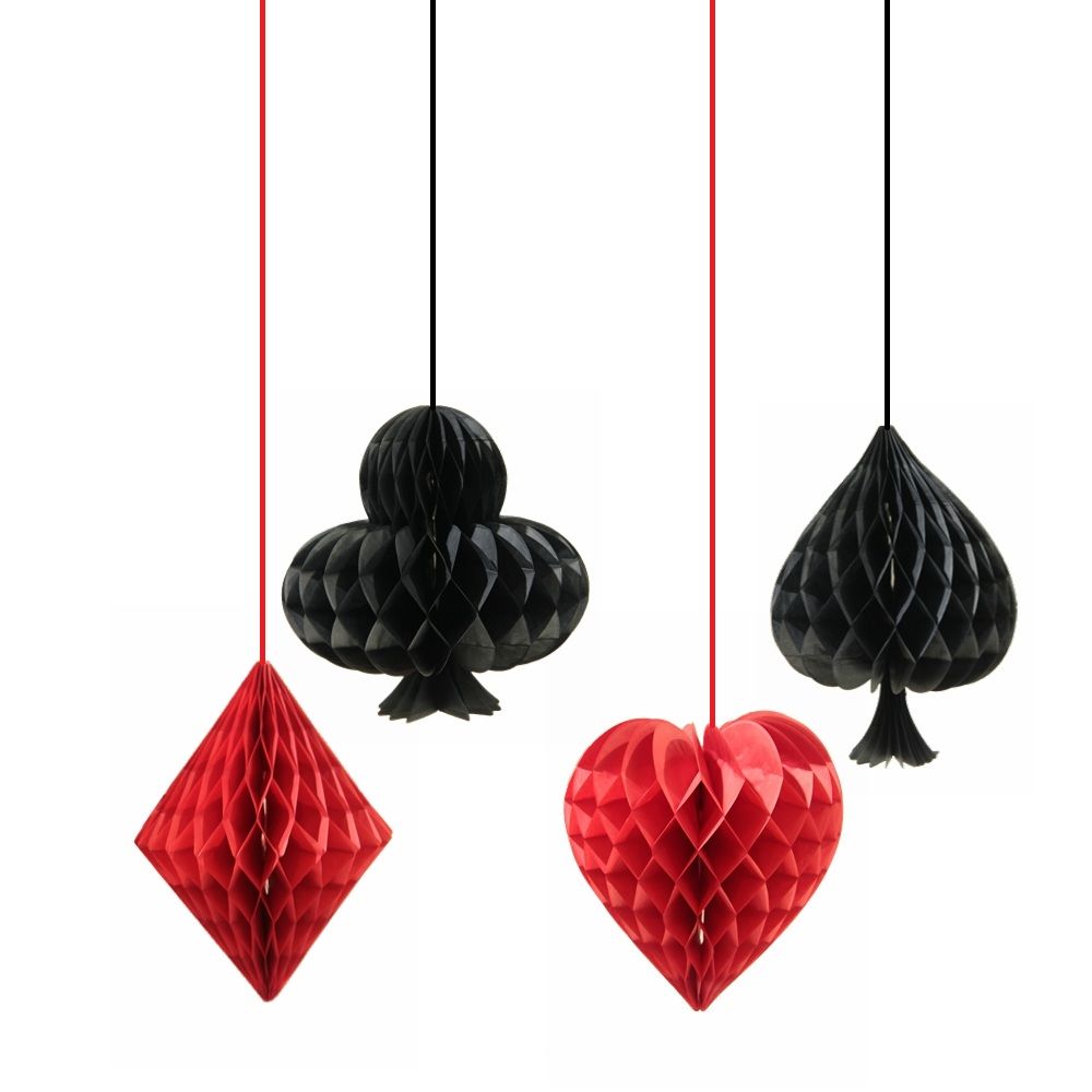 Acheter Casino Las Vegas Party Theme Carte Nuit Honeycomb Spade Coeur Diamant Club Poker Hanging Garland Decor De Fete Danniversaire De 7 75 Du Totwo10 Fr Dhgate Com