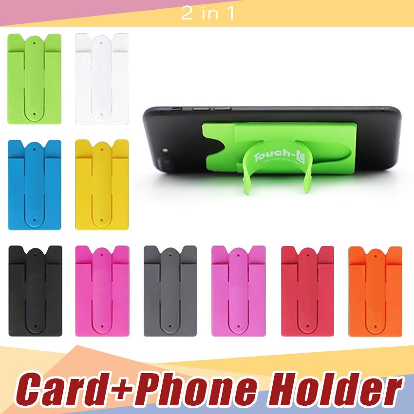 2021 Wholesale Sticker Touch One U Silicone Wallet Back Credit Card