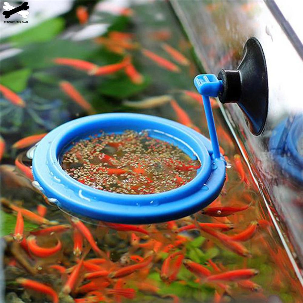 New Black Aquarium Fish Tank Tray Feeder Fish Floating Food Feeding Ring