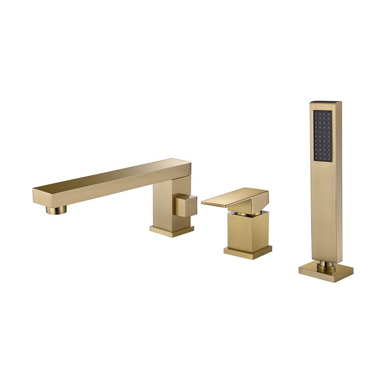 Brushed gold faucet