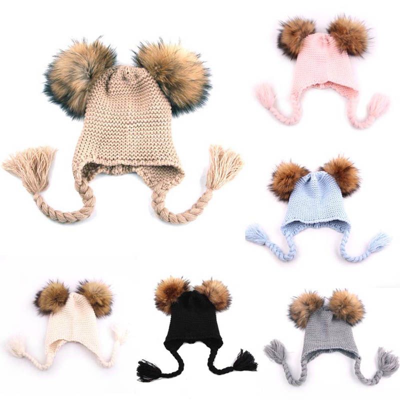 kids designer bobble hat