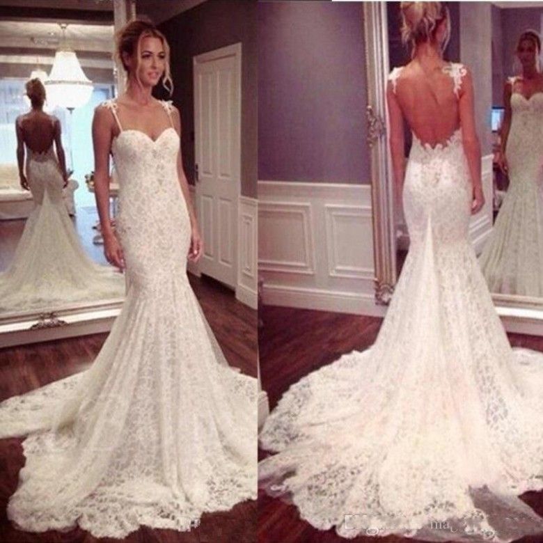 robe mariee sirene dos nu