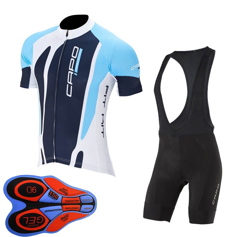 Mens Pro Team Cycling Jersey Set Top /& Shorts Kits MTB Quick-Dry Sportswear Suit