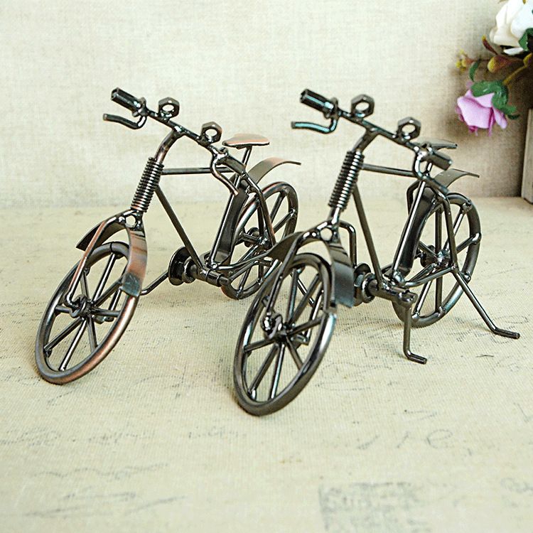 Wholesale SM Iron& Metal Vintage Bicycle Model Toy, Retro Style