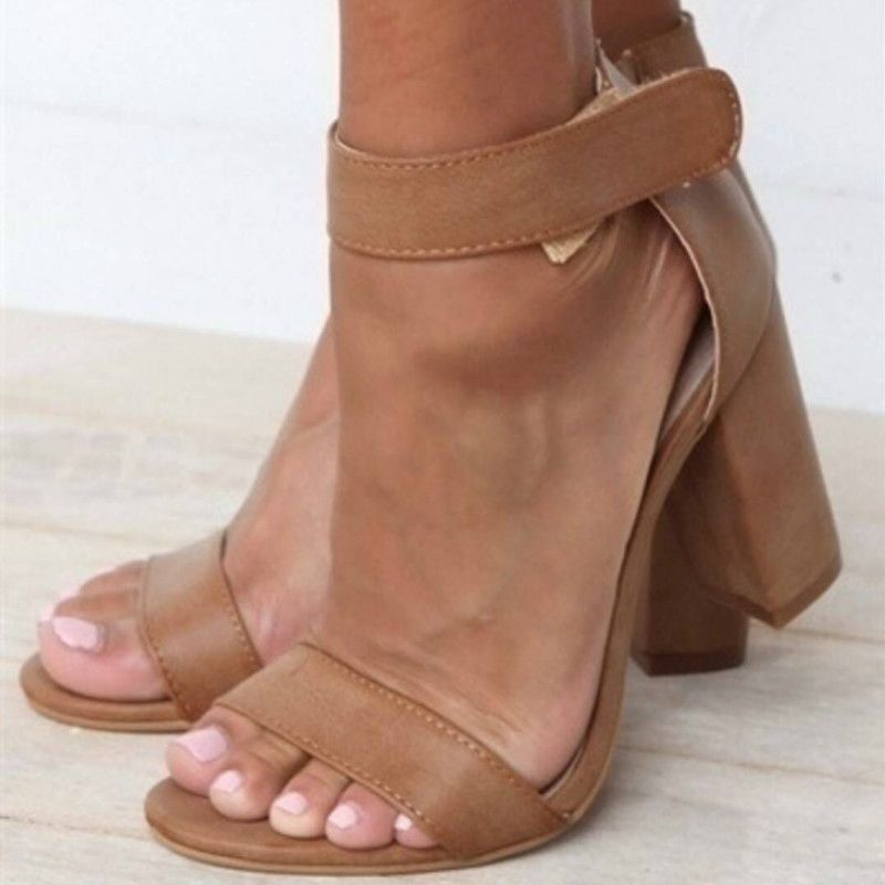 clear heels thick heel