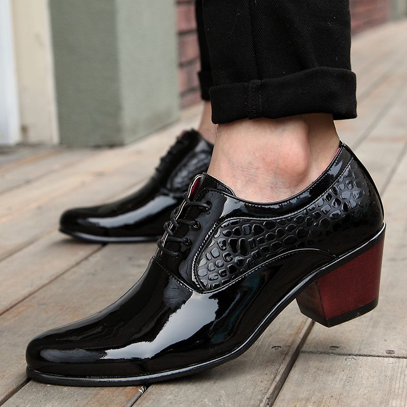 mens cuban heel dress shoes