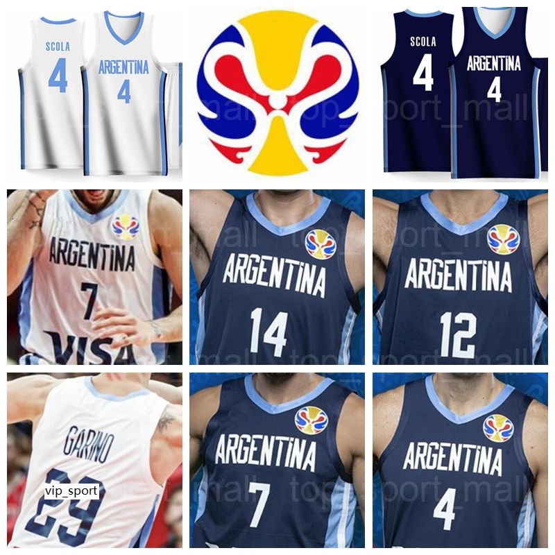Campazzo Scola Argentina Mens Basketball World Cup Summer Suits Kits Top+Shorts 1 Set CBVB Mens Basketball Jersey Home /& Away