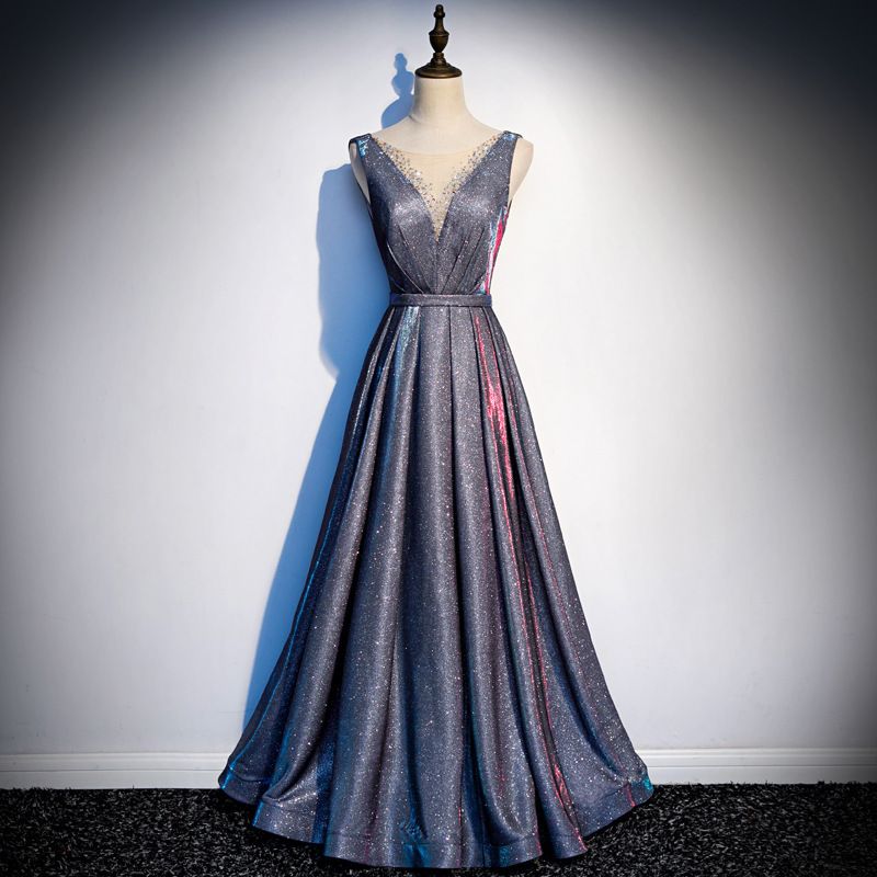 grey colour party wear dresses