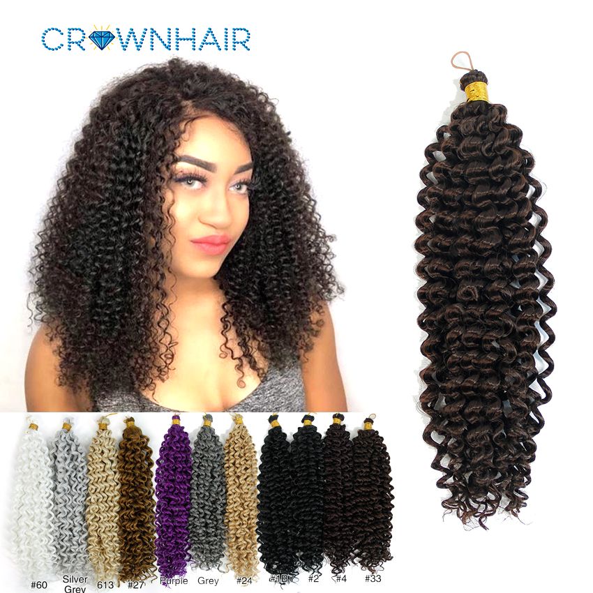 2019 Braiding Hair Extensions Water Wave Braids Blonde Bundles
