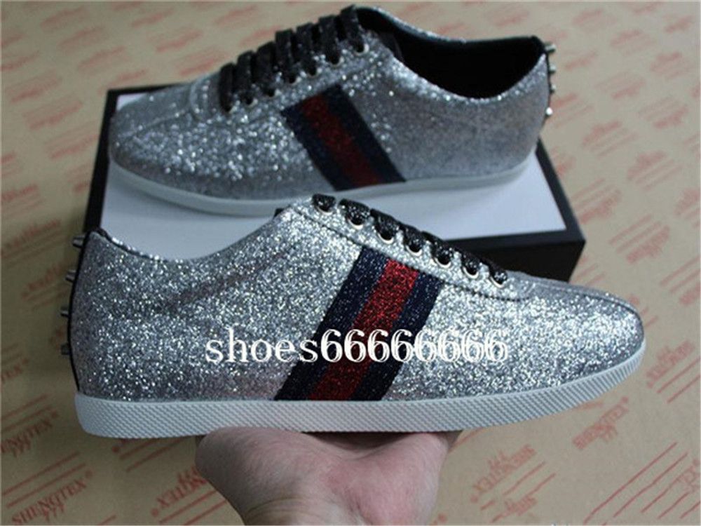 sparkly designer sneakers