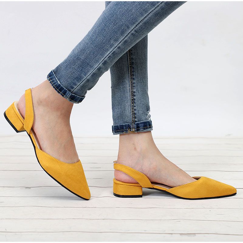 Acquista Scarpe Da Donna Sandali Estivi Slingback Donna Gregge Calzature  Casual Scarpe Eleganti Scarpe Basse Con Tacco Basso Eleganti A 18,41 € Dal  Xinjiamei | DHgate.Com