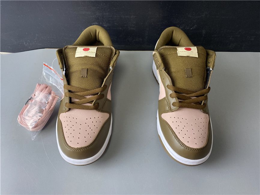 Stüssy x Nike SB Dunk Low Pro 'Cherry' Dark Khaki/Shy Pink-Vanilla For Sale  – Hoop Jordan