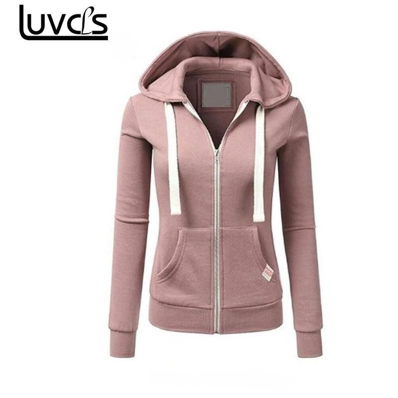 Compre 2019 Moda De Invierno Para Mujer Sudaderas Con Capucha Sudadera Con  Cremallera Chaqueta Sólida Con Cremallera Mujeres Sudaderas Con Capucha  Sudaderas Moleton Feminino A 9,15 € Del Wedi011 | DHgate.Com