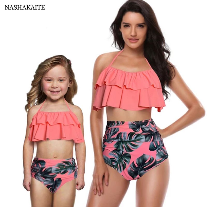 mum daughter matching swimwear
