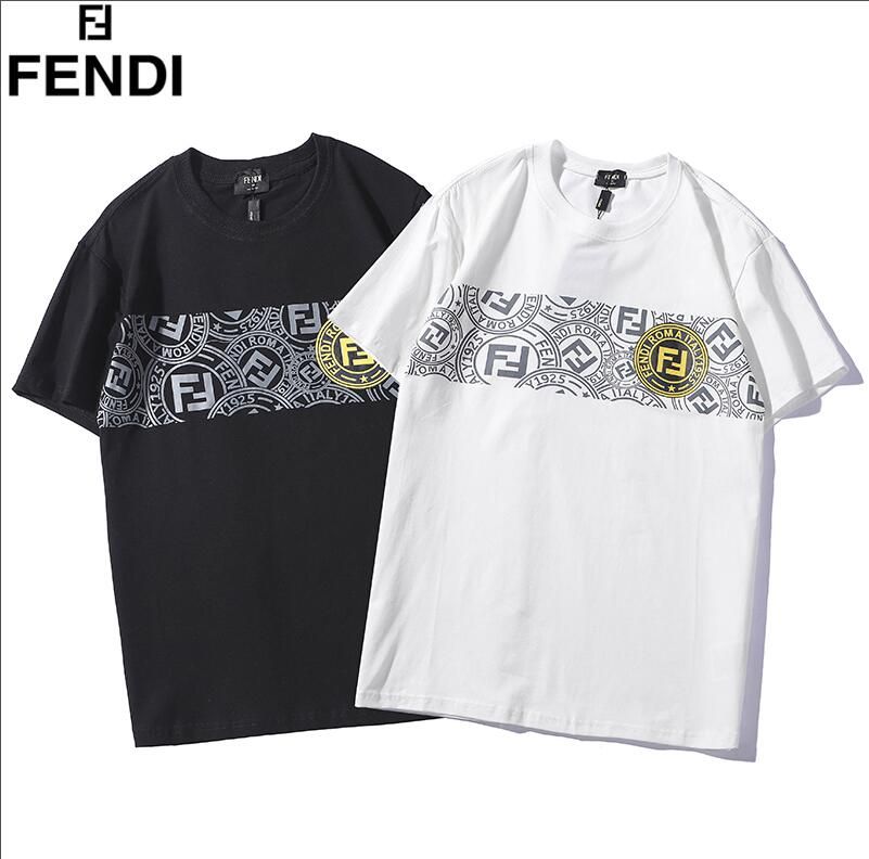 Compre FENDI Diseñador Para Hombre Camisetas Moda Para Hombre Ropa 2018  Verano Casual Streetwear Camiseta Remache De Algodón Mezcla De Cuello  Redondo De Manga Corta A 24,66 € Del Tianshenglizhi6 | Es.Dhgate.Com