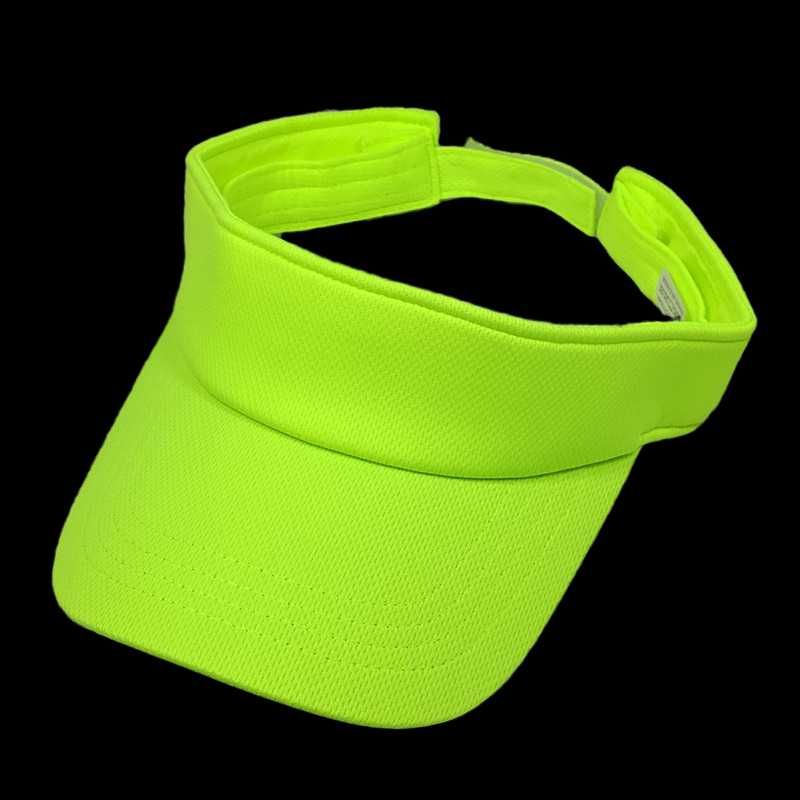 Visors Lime Green Soft Mesh Athletic 