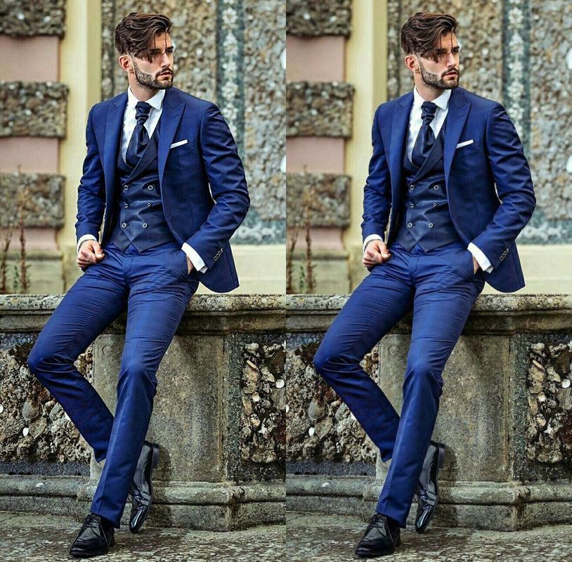 Compra Trajes De Hombre Hechos A Medida Traje De Solapa Novio Esmoquin Dos  Piezas Hombres Trajes De Boda Para Hombres Trajes Para Hombre Formales  Chaqueta + Pantalones Barato | Entrega Rápida Y