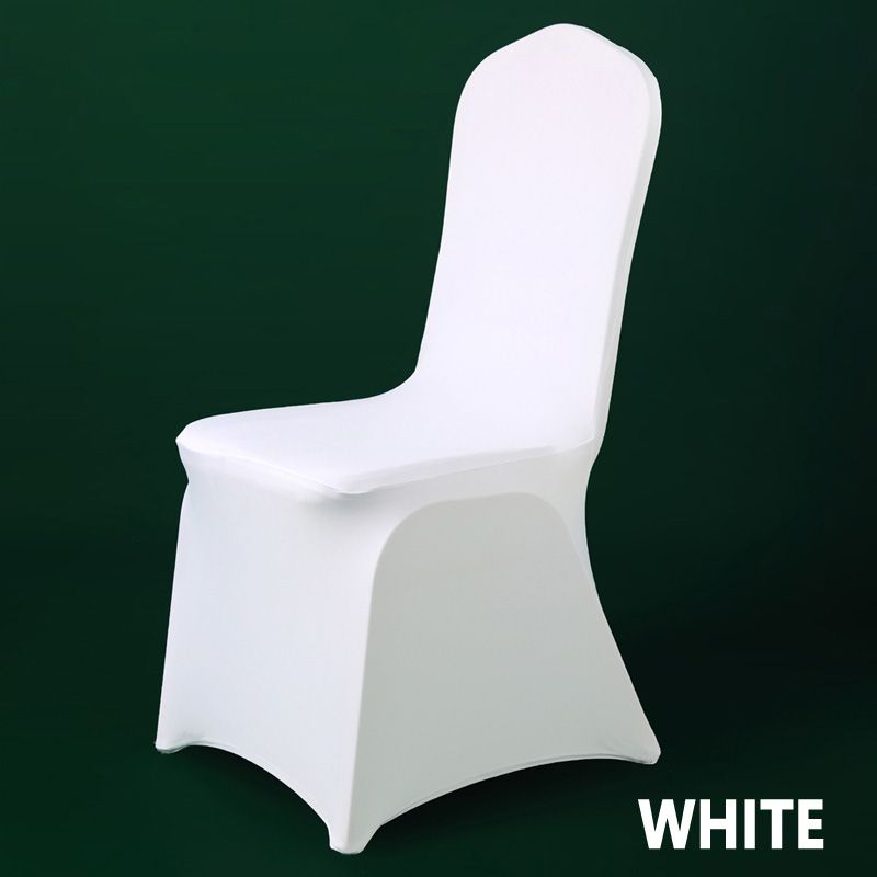 Weiße Stuhlabdeckung 50er Stuhlabdeckung