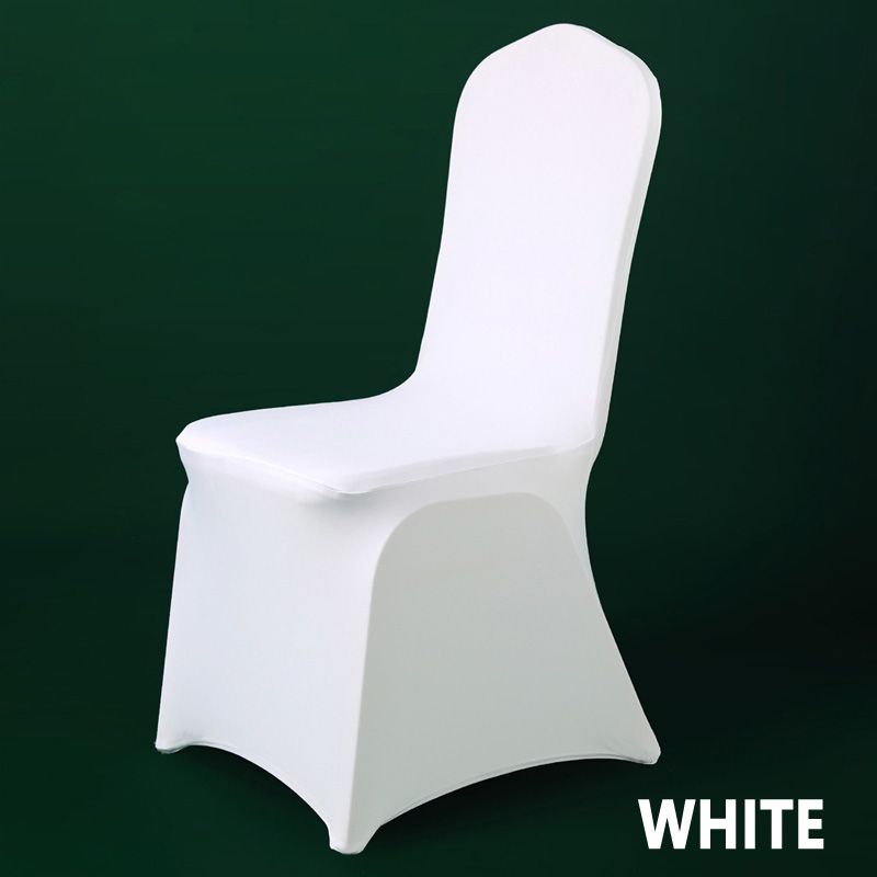 Couverture de chaise blanche 50pcs Couverture de chaise