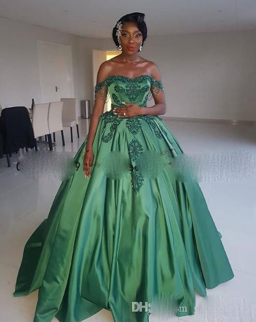 Aso Ebi Arabic Hunter Green Sexy Off 