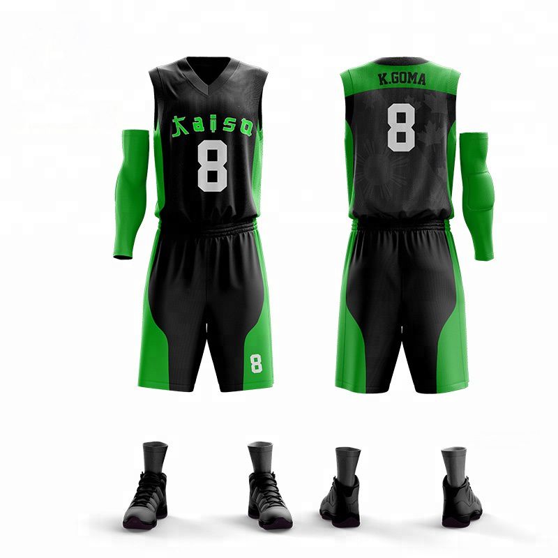 green basketball jersey design