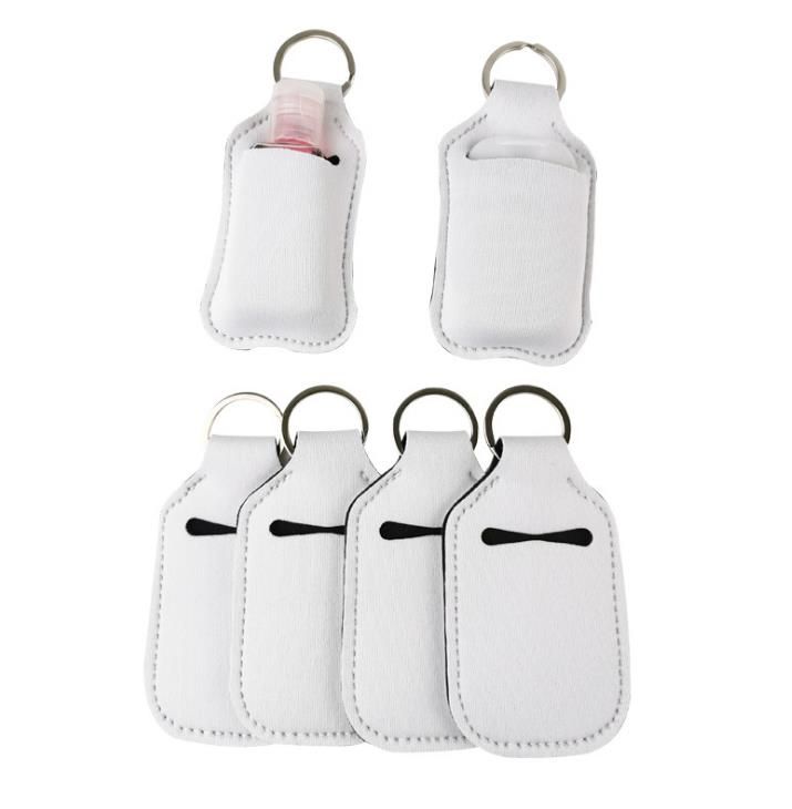 30ml Hand Sanitizer Bottle Holder Keychain Neoprene Liquid Soap Bottle