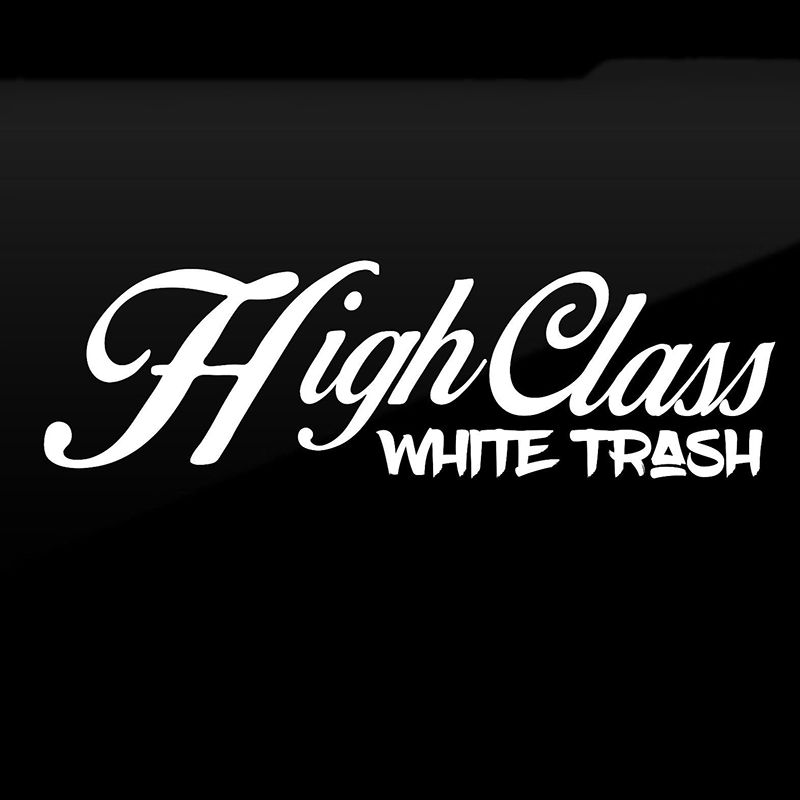 Parts & Accessories Class WHITE TRASH Vinyl Decal Sticker Diesel Truck