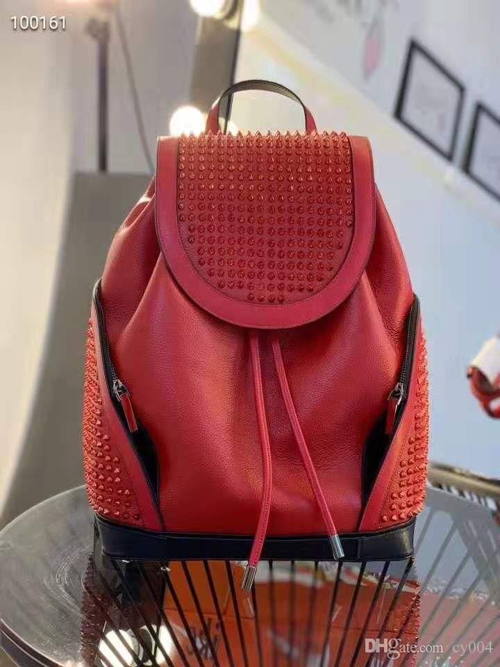 Red bottom backpack cheap
