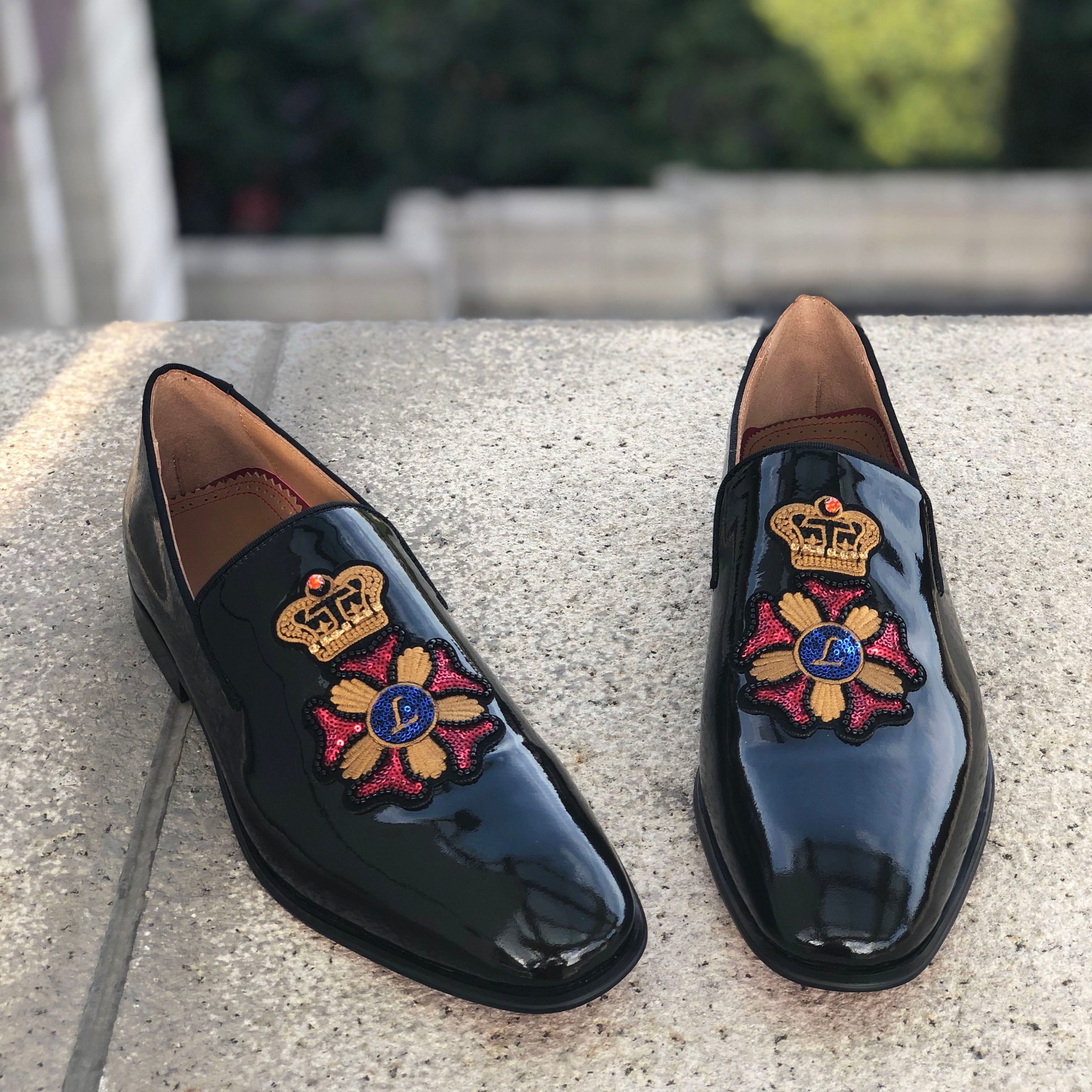 Hombre Lujo Nuevo Slip On bordado Zapatos Mocasines de para hombre Zapatos de