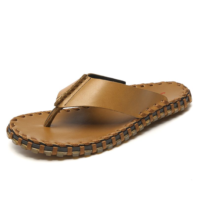 leather belt slippers