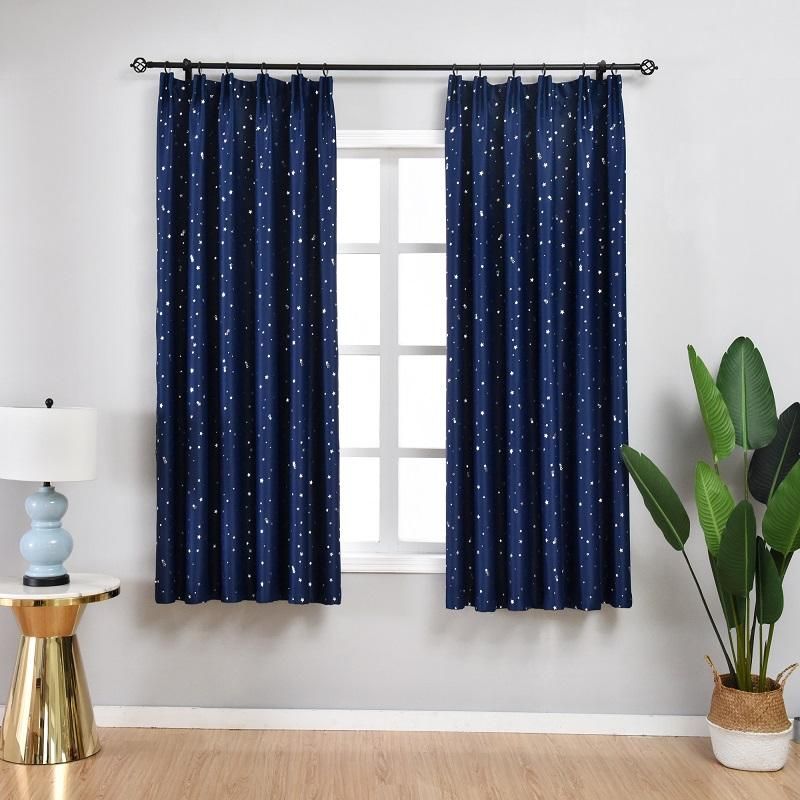 2019 Shiny Stars Children Cloth Curtain For Kids Boy Girl Bedroom