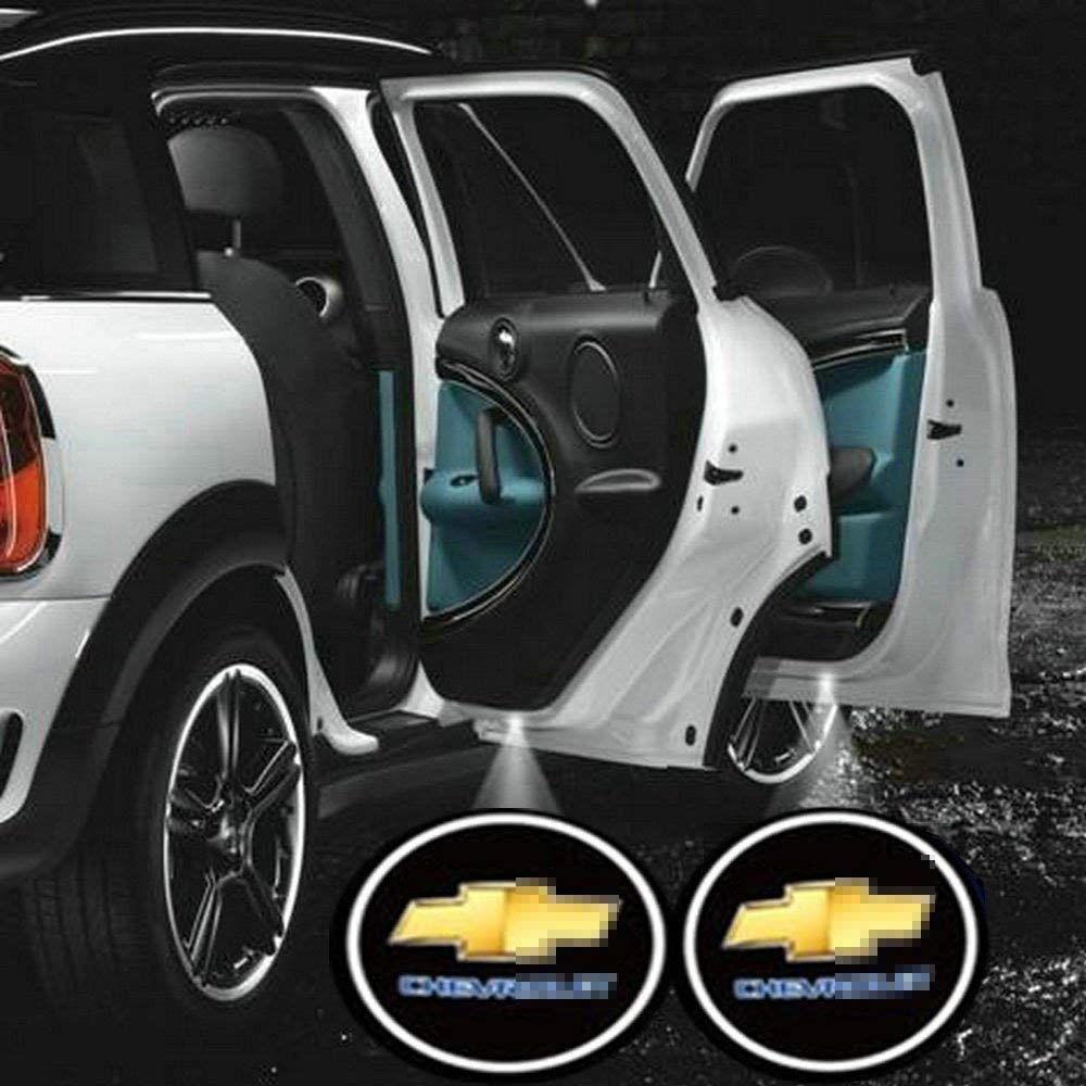 LED Luz de La Puerta del Coche luz de Bienvenida del Coche Proyecci/ón Fantasma Sombra Luz,2pcs