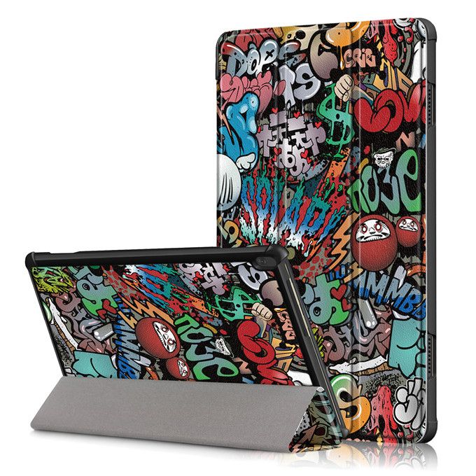 Protective Cover Slim Shell Ultrathin Stand Case For Lenovo Tab M10 10.1 inch Case Cover Magnetic Leather Case Tri-fold Tablet PC Protective Stand